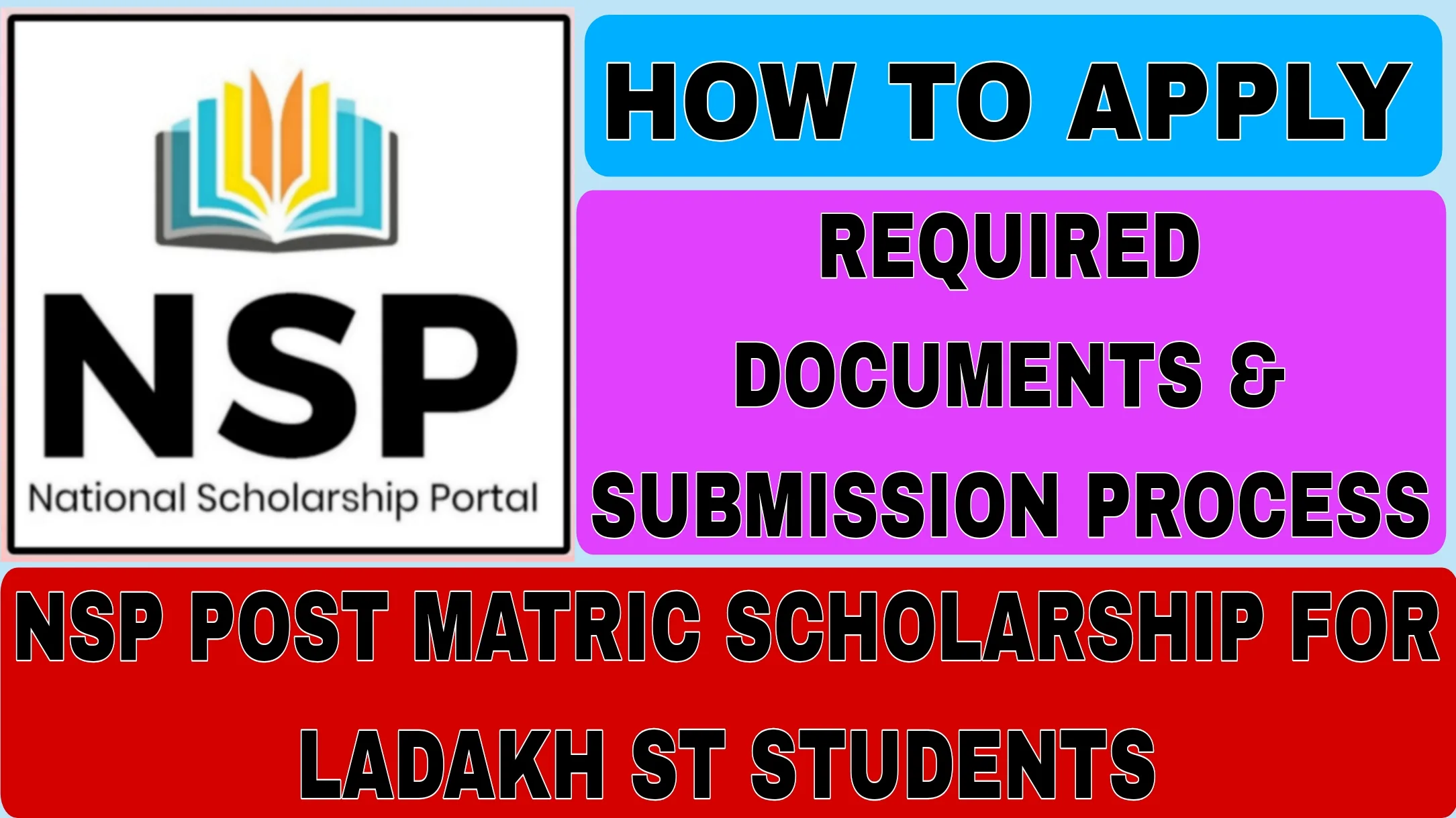 NSP Post Matric Scholarship For Ladakh ST Students