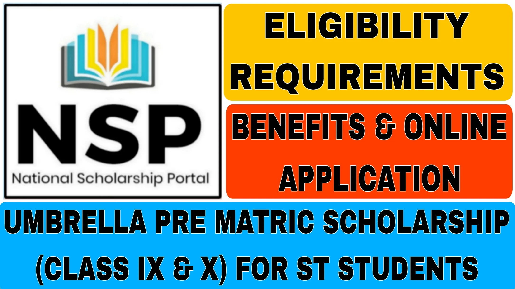 Umbrella Pre Matric Scholarship Class IX & X ST Students